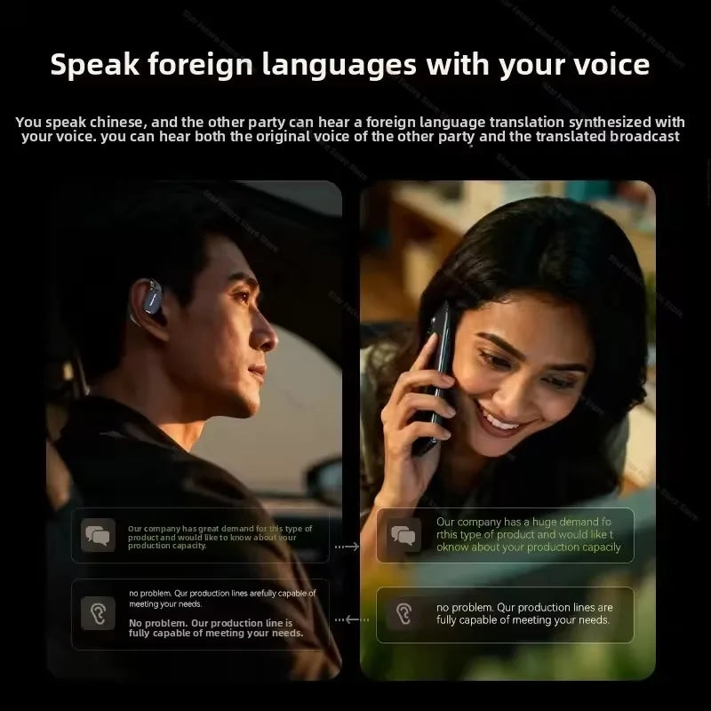 AI Translation Ear-Hook Wireless Earphones