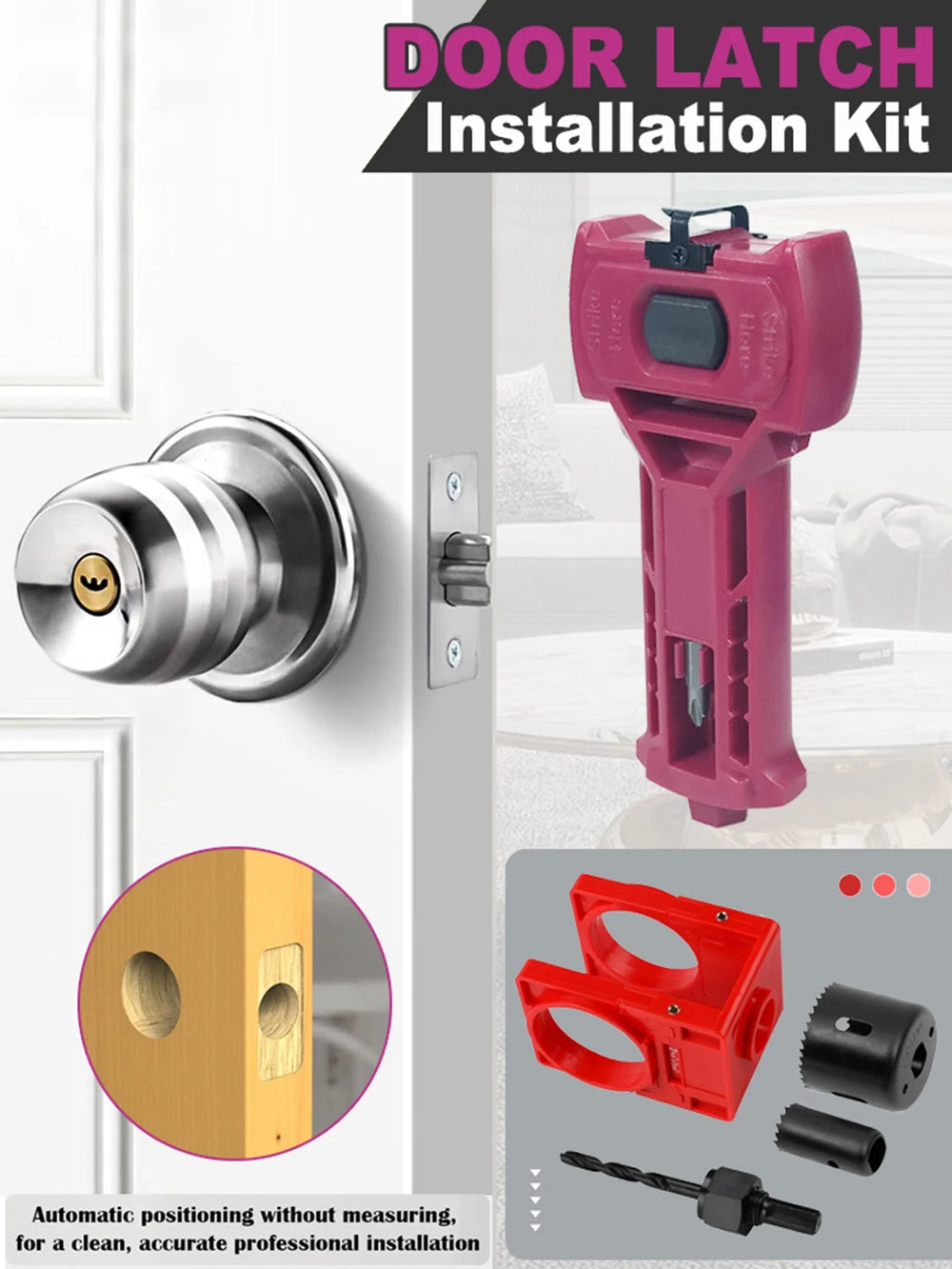 Professional Door Lock Installation Kit