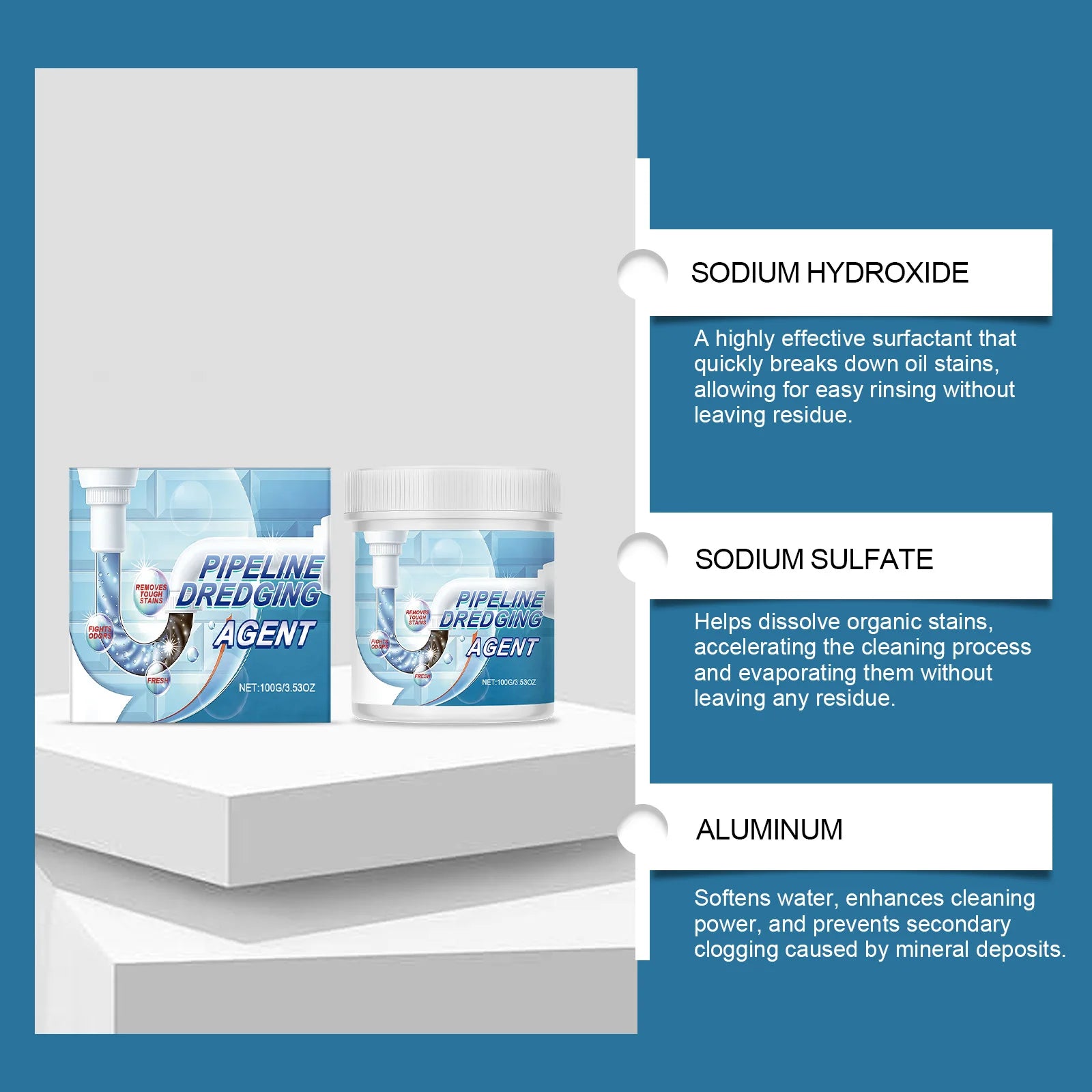 Drain Unblocker Powder (100 g / 3.5 oz)