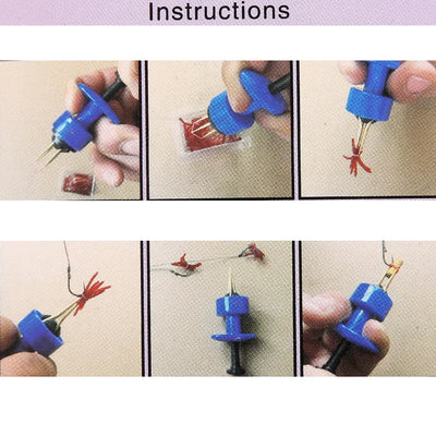 Elastic Worm Bait Clip Set