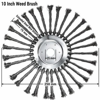 6/8/10 Inch Steel Wire Weed Trimmer Head