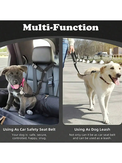 Adjustable Pet Car Seat Belt (T)