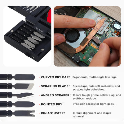 55-in-1 Precision Magnetic Screwdriver Set with 360° Swivel Handle