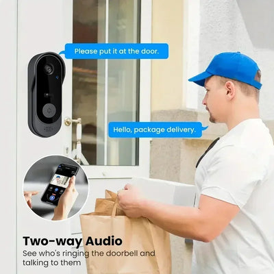Video Doorbell Camera with Live Phone View