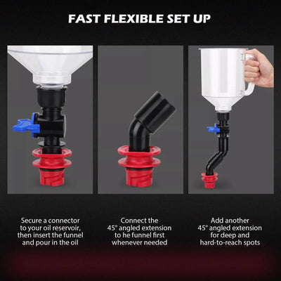 18-Piece Engine Oil Funnel Kit