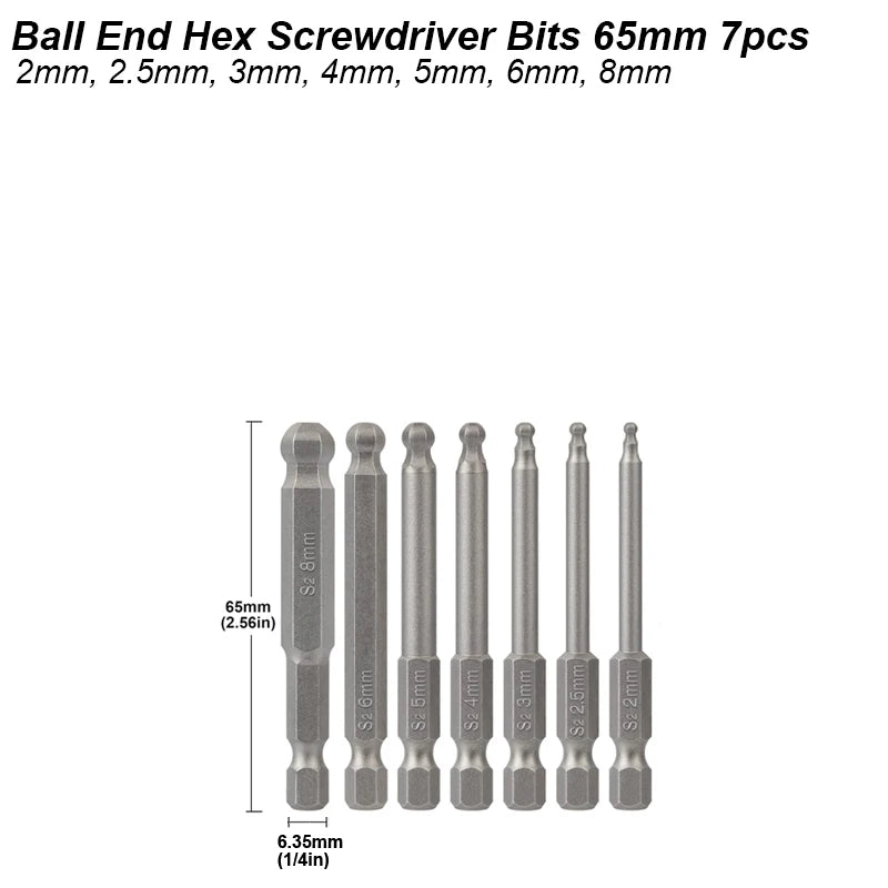Ball End Hex Bit Set