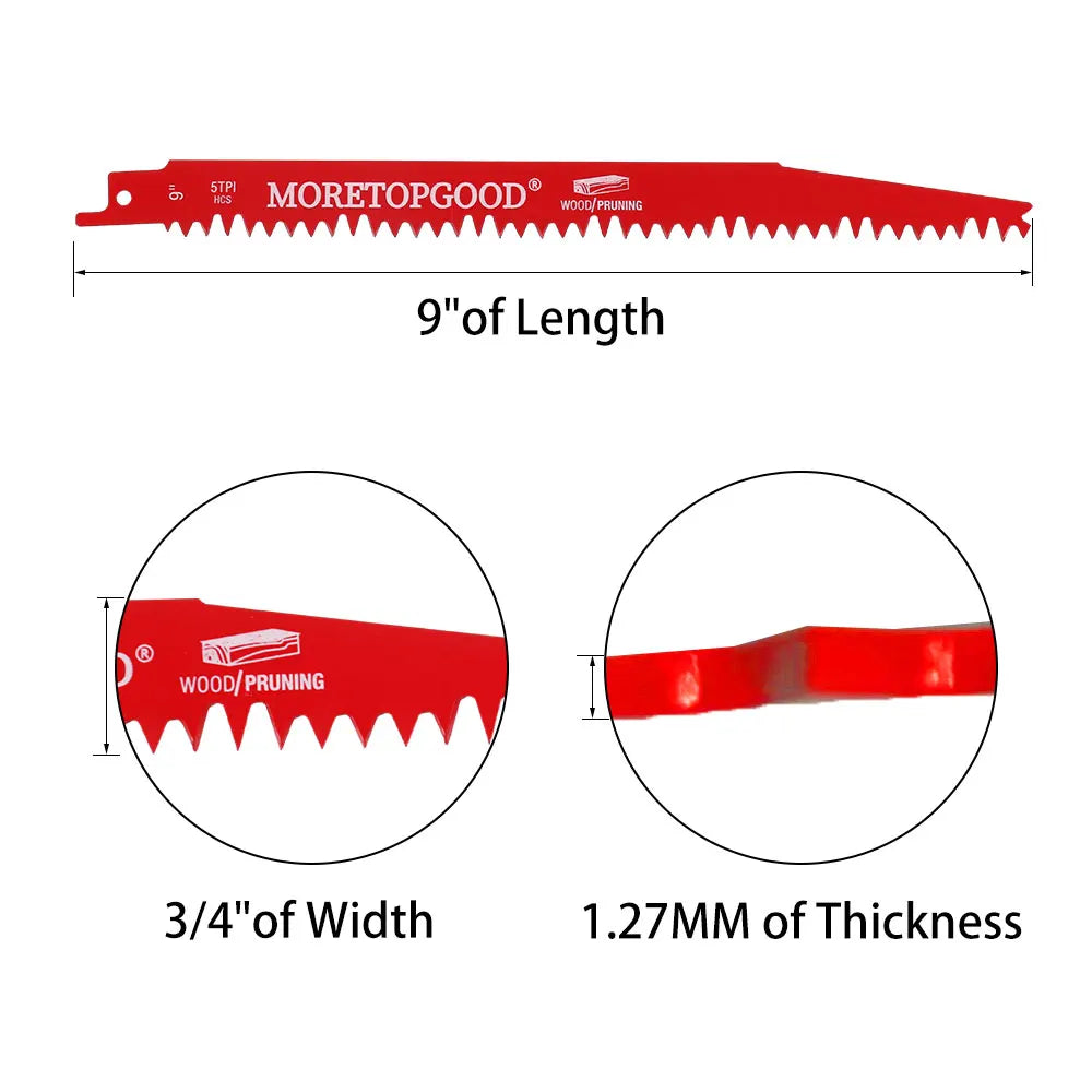 Reciprocating Saw Blades for Wood