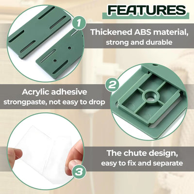 Self-Adhesive Power Strip Holder