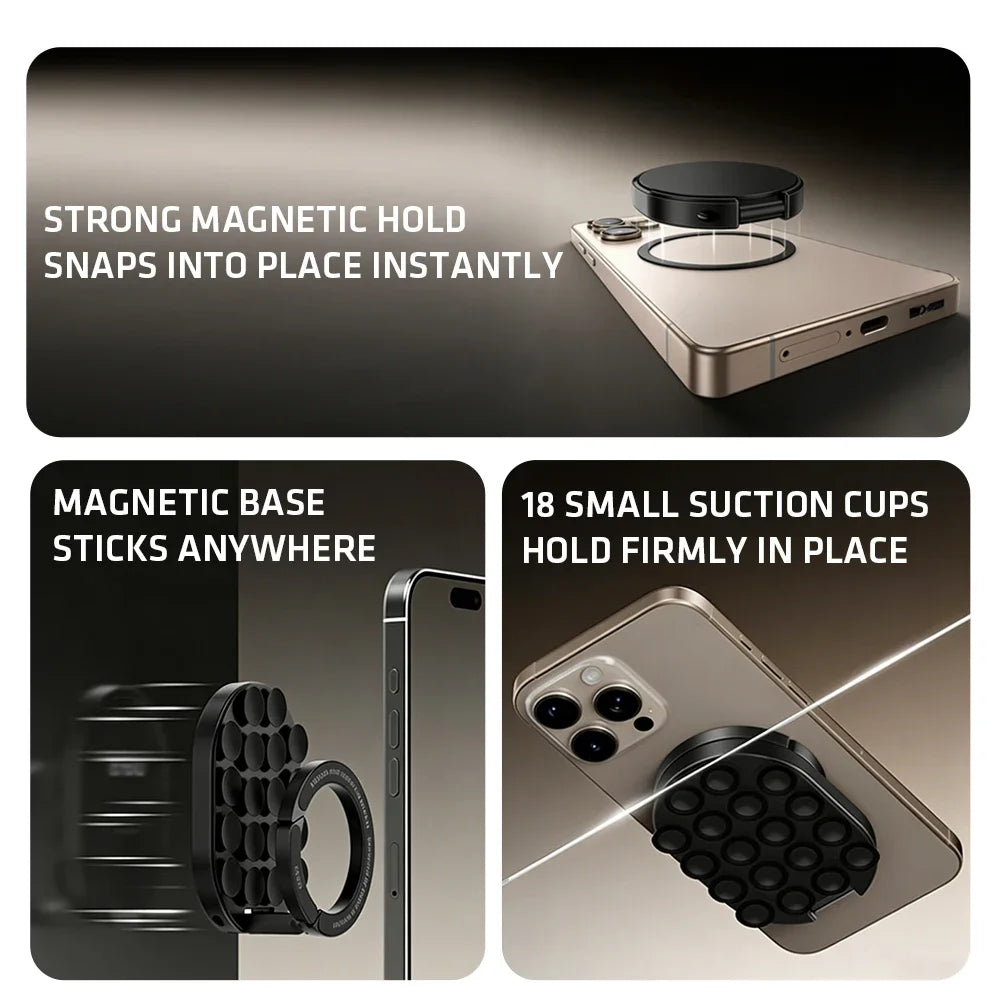 3-in-1 Magnetic Suction Phone Holder