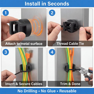 Waterproof Magnetic Cable Holders