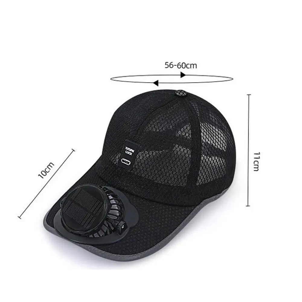 Solar Cooling Fan Hat