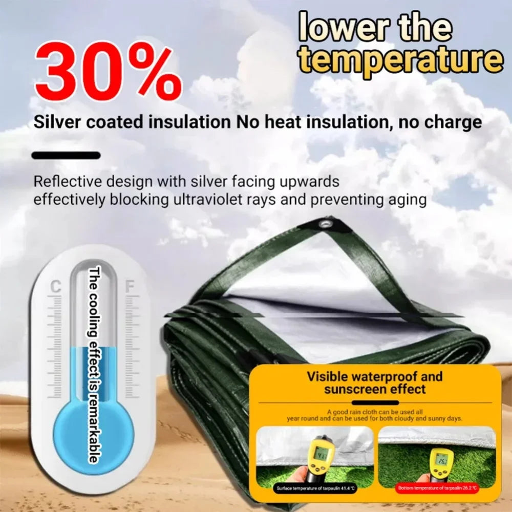 UV-Resistant Waterproof PE Tarpaulin