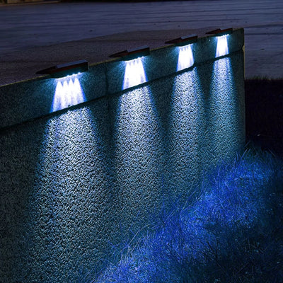 2 Pack Solar Wall Lights – 4 LED Outdoor