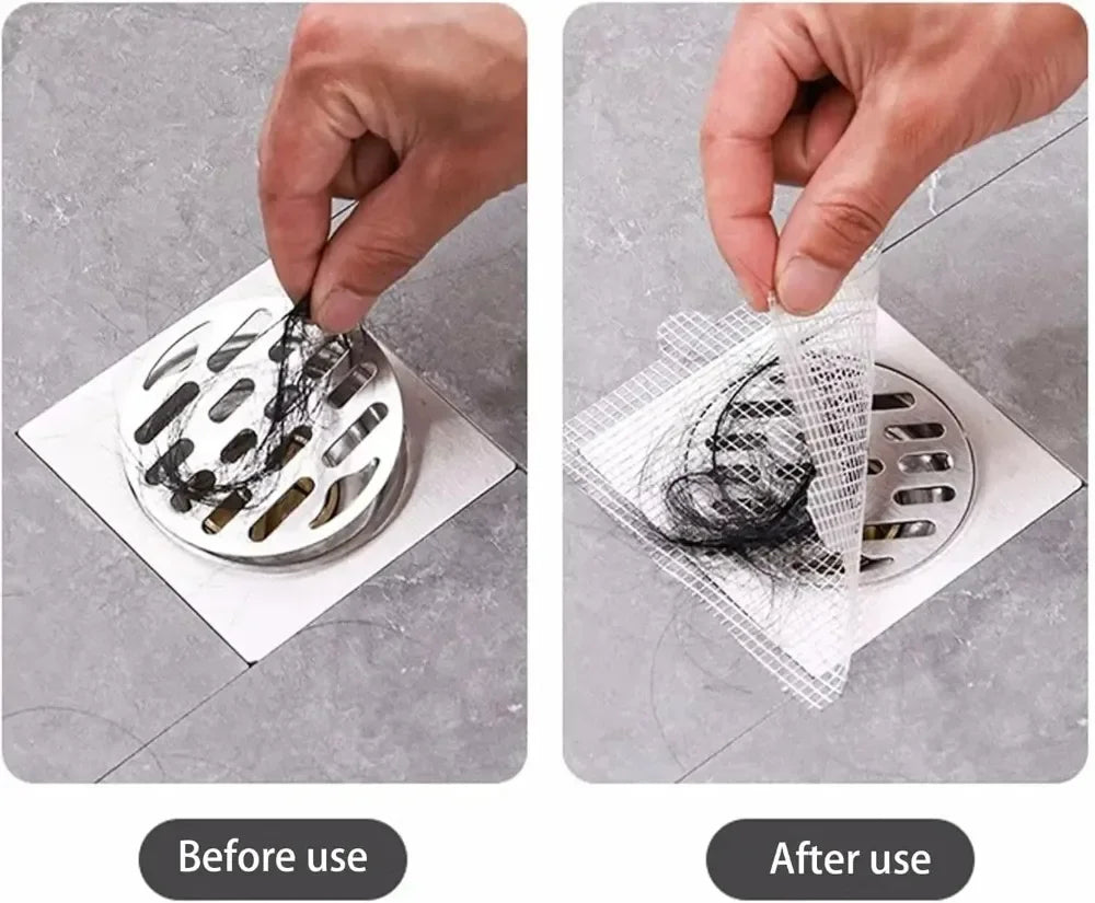Disposable Drain Hair Catcher Mesh Stickers