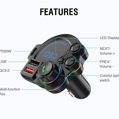 Bluetooth FM Car Charger