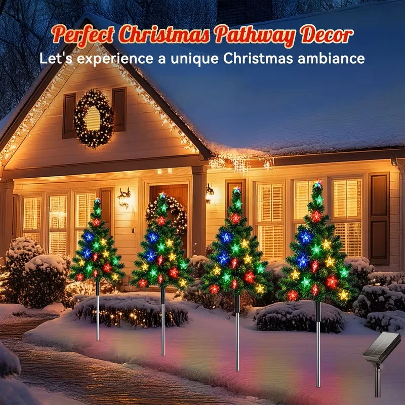 Solar Christmas Tree Lights – Color Changing