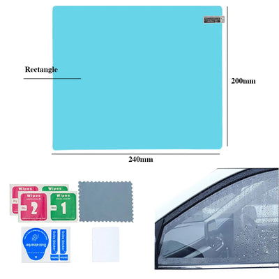 Anti-Fog Waterproof Rearview Mirror Film Kit