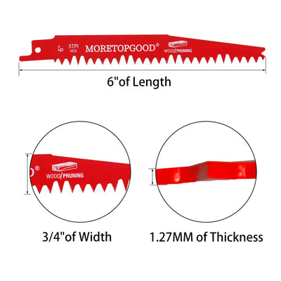 Reciprocating Saw Blades for Wood