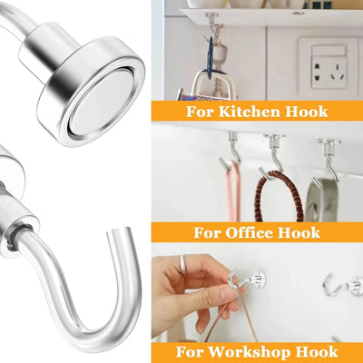 Heavy-Duty Rare Earth Neodymium Magnetic Hooks