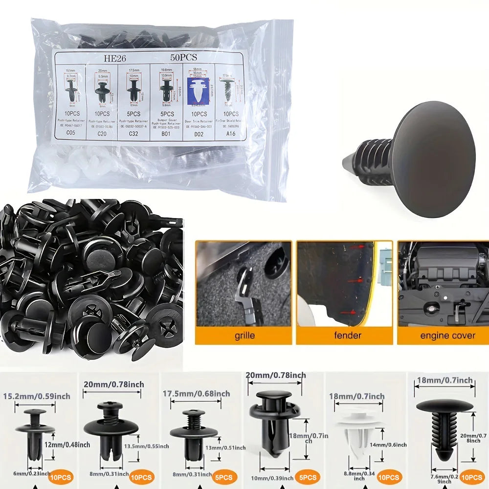 Car Clip Fastener Kit
