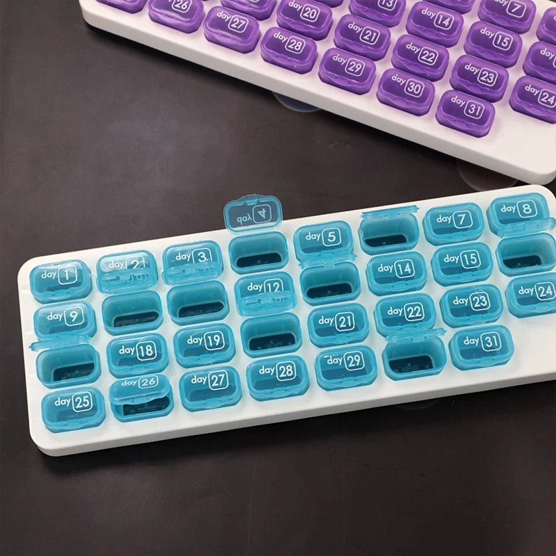 31-Grid Monthly Pill Organizer