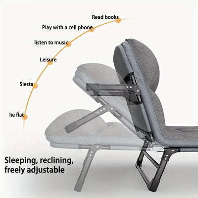 Heavy-Duty Folding Bed with Mattress