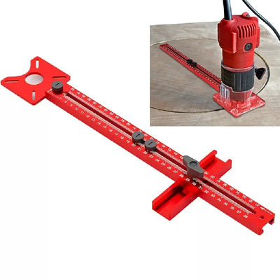 3-in-1 Router Milling Groove Bracket & Radius Circle Cutting Jig