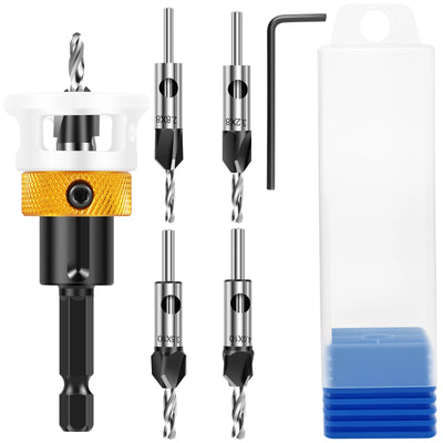 Woodworking Adjustable Countersink Drill Bit with Depth Stop