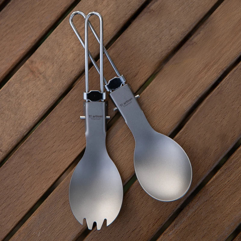Titanium Foldable Cutlery Set