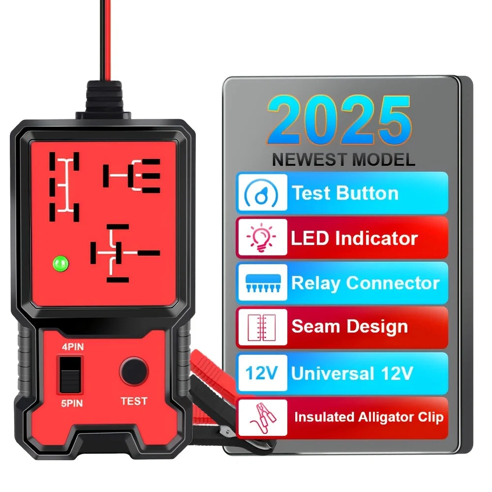 12V Car Relay & Battery Tester