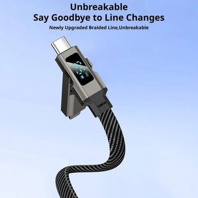 4-in-1 65W Keychain Charging Cable