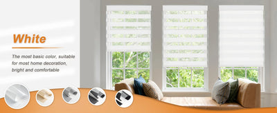 No-Drill Cordless Zebra Blinds