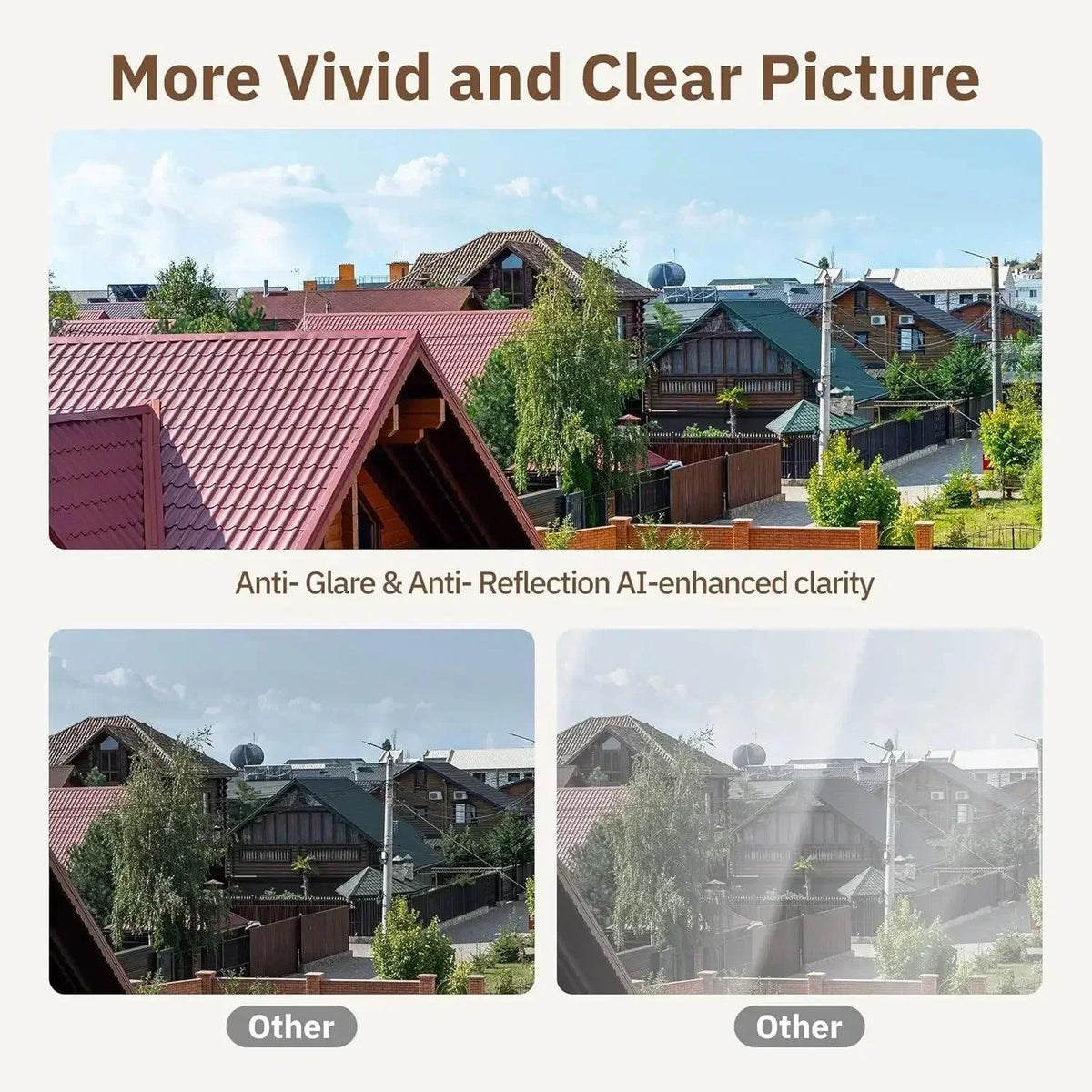 3MP Window WiFi Security Camera with Color Night Vision