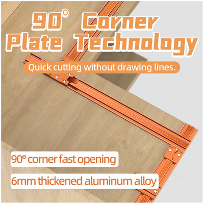Multifunctional Precision Circular Saw Cross-Cut Guide Frame