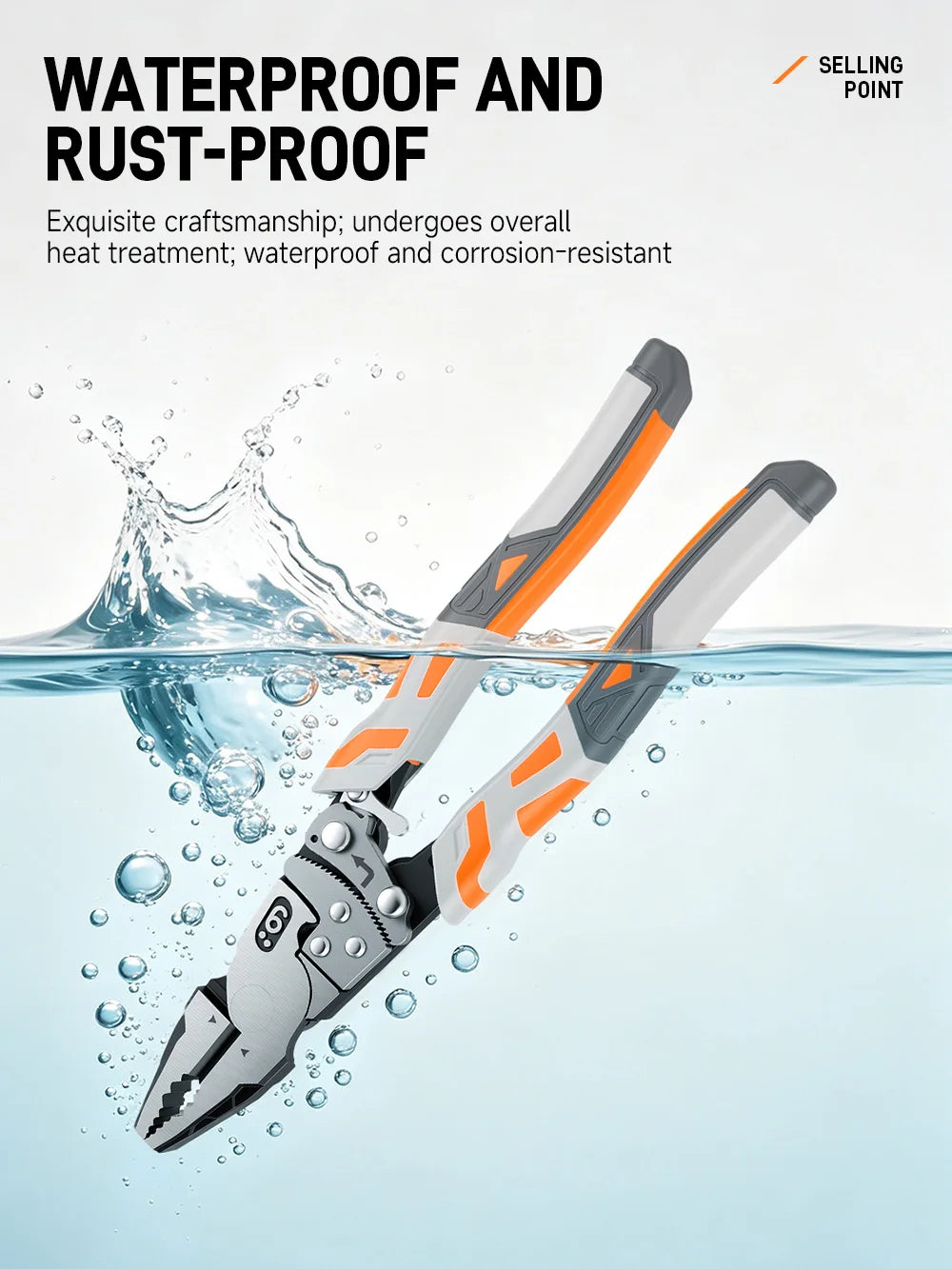 Self-Locking Ratchet Wire Cutter Pliers