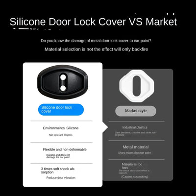 Silicone Car Door Lock Protector Covers