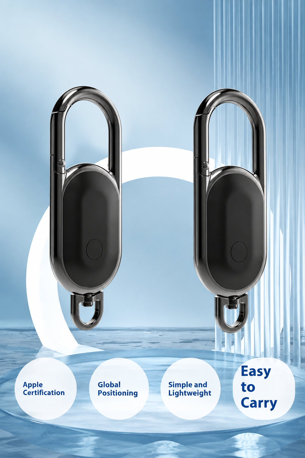 Smart Location Tag Keychain