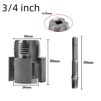 2 Pack PVC Pipe Threader 1/2 and 3/4