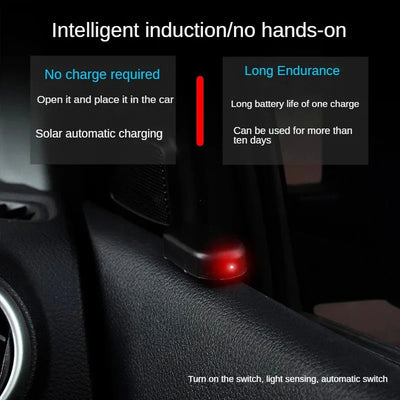 Solar Car Security Warning Light