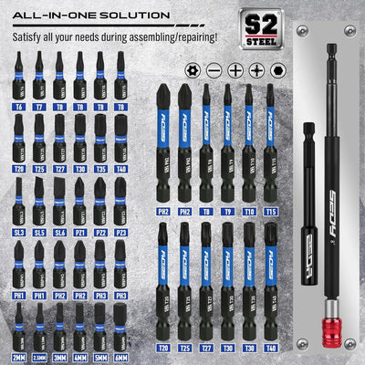 80-Piece Magnetic Impact Nut Driver Set