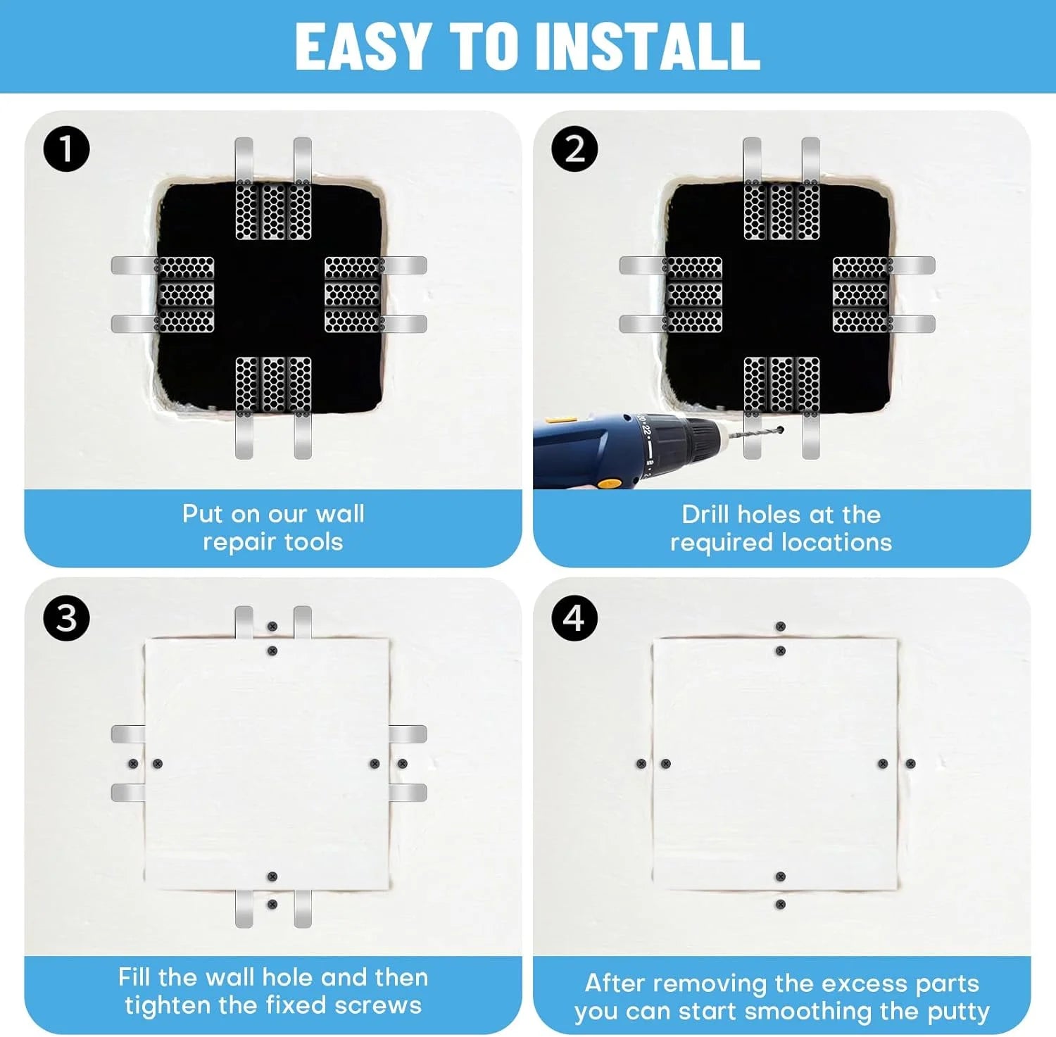 20 Pack Drywall Repair Clips
