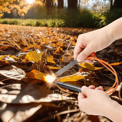 Magnesium Rod Fire Starter with Striker & Scraper