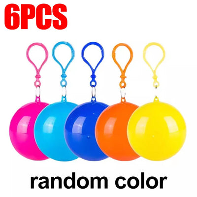 Disposable Emergency Rain Poncho Ball Set