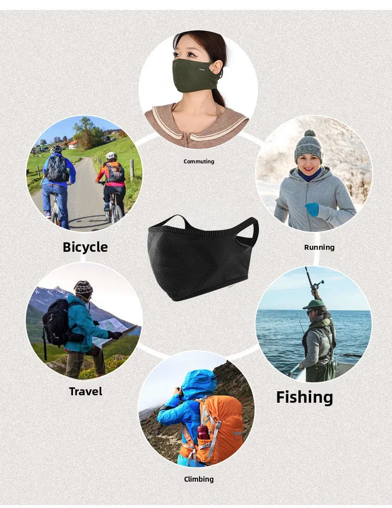 Windproof Face & Neck Gaiter with Ear Loops
