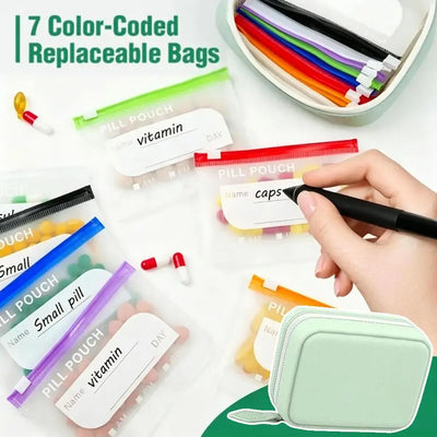 Waterproof Pill Organizer Pouch Set