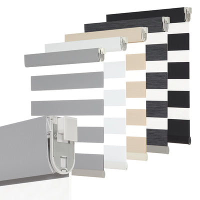 No-Drill Cordless Zebra Blinds