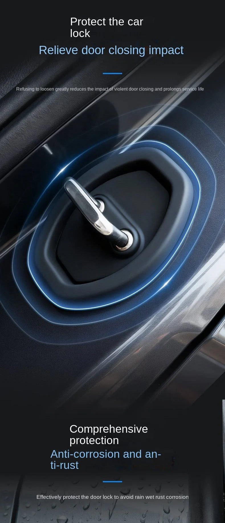 Silicone Car Door Lock Protector Covers