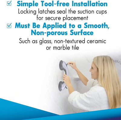 Safety Suction Grab Bar for Bathroom & Toilet