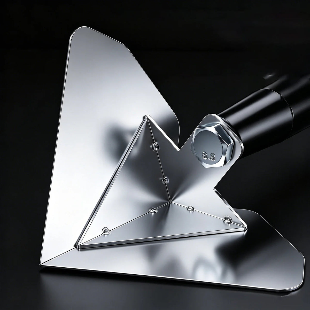 90° Stainless Steel Corner Trowel – Drywall & Plaster Finishing Tool