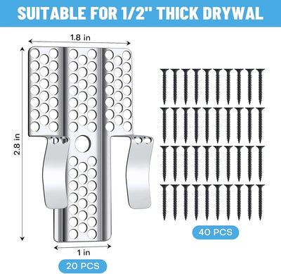 20 Pack Drywall Repair Clips